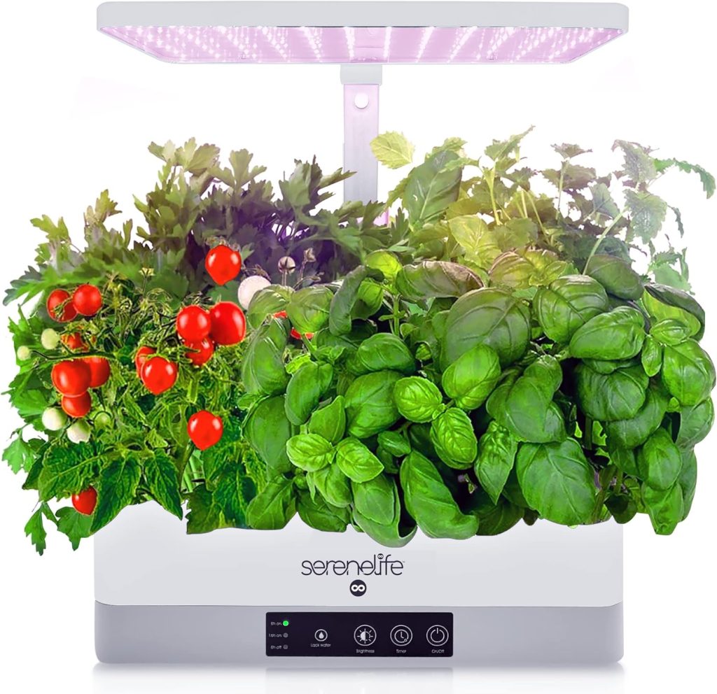 Hydroponic Herb Garden 6 Pods, Indoor Herb Garden Kit, Seed Pod, Indoor Garden, Full-Spectrum Grow Light, Adjustable Height, Hydroponic Indoor Garden, Smart Indoor Plant system