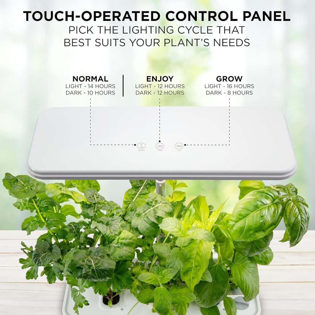 Ivation 7-Pod Indoor Hydroponics Growing System Kit Herb Garden planter w/ LED Grow Light