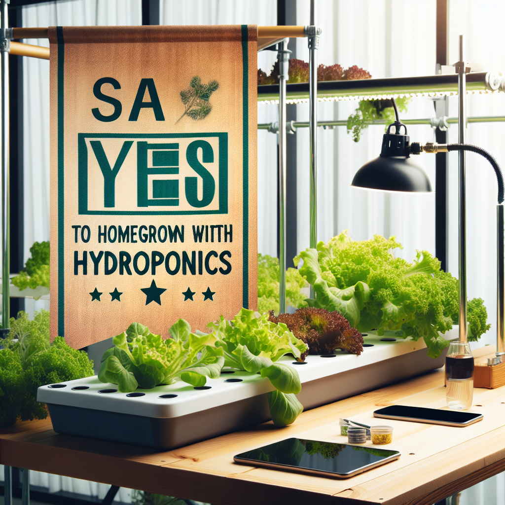 Say Yes to Homegrown Food with Hydroponics - Hydroponic Gardening