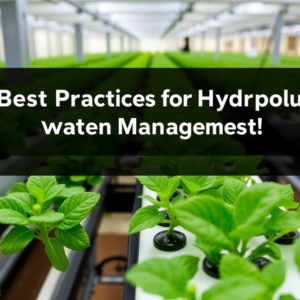 Best Practices for Hydroponic Water Management: Essential Techniques for Optimal Plant Growth