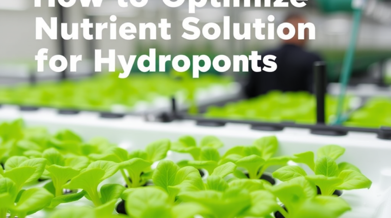How to Optimize Nutrient Solution for Hydroponics: Key Ingredients and Measurement Techniques