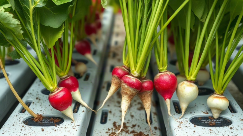 Choose Edible Hydroponic Roots and Shoots by Crop, Space, and Harvest Stage