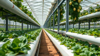 Vertical Hydroponic Farming Systems for Limited Floor Space—Layouts, Crops, and Capacity